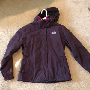 Purple and fuchsia winter/ski jacket